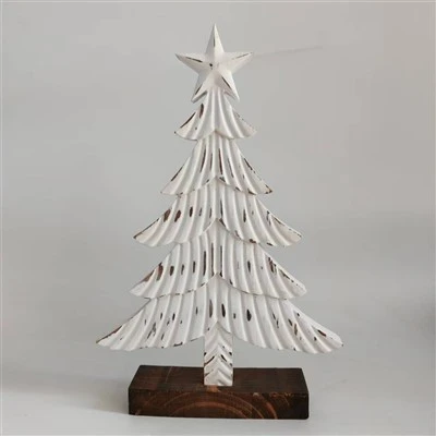 Artisanat de décoration rustique d'arbre de Noël en bois
